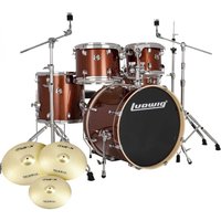 Ludwig Evolution 20 5pc Drum Kit w/Cymbals Copper