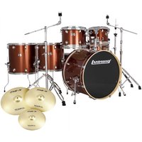 Ludwig Evolution 22 6pc Drum Kit w/Cymbals Copper