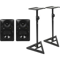 Mackie MR624 6.5 Powered Studio Monitor Pair with Stands