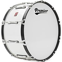 Premier Marching Traditional 28” x 12” Bass Drum Ivory White