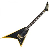 Jackson X Series Rhoads RRX24 Black with Yellow Bevels