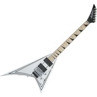 Jackson X Series Rhoads RRX24M Snow White with Black Pinstripes