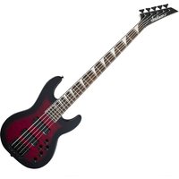 Jackson JS Series Concert 5-String Bass JS3VQ Transparent Red Burst