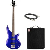 Jackson JS Series Spectra Bass JS3 Indigo Blue & Eden EC10 50W Combo