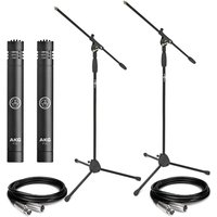 AKG P170 Instrument Condenser Microphone Pair with Stands