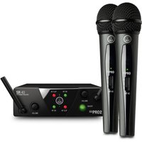 AKG WMS40 Mini Dual Wireless Vocal Microphone System - Nearly New