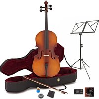 Student 3/4 Size Cello Antique Fade + Beginner Pack