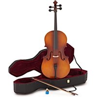 Student 3/4 Size Cello with Case by Gear4music Antique Fade