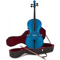 Student 3/4 Size Cello with Case by Gear4music Blue - Nearly New