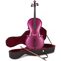 Student 3/4 Size Cello with Case by Gear4music Purple - Nearly New