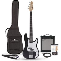 LA Bass Guitar + 35W Amp Pack Black