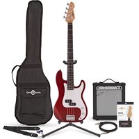 LA Bass Guitar + 35W Amp Pack Red