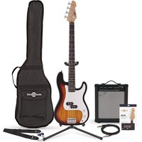 Read more about the article LA Bass Guitar + 35W Amp Pack Sunburst