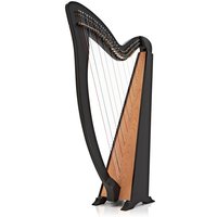 36 String Harp with Levers by Gear4music Black - Nearly New