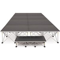 2m x 4m Portable Stage Kit by Gear4music 40cm