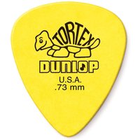 Dunlop 0.73mm Tortex Standard Pick Yellow Players Pack of 12