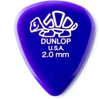 Dunlop 2.00mm Del 500 Pick Purple Players Pack of 12