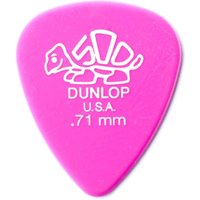 Dunlop 0.71mm Del 500 Pick Pink Players Pack of 12