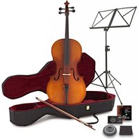 Student Full Size Cello with Case Antique + Beginner Pack