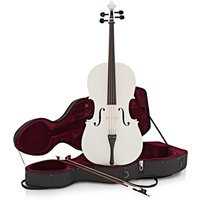 Student Full Size Cello with Case by Gear4music White - Nearly New