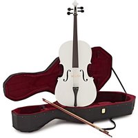 Student Full Size Cello with Case by Gear4music White