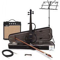 Electric Violin by Gear4music Navy Blue w/ Amp Pack