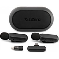 SubZero Dual Wireless Lav Mic with USB-C and Lightning Connections