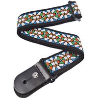 Read more about the article DAddario Woven Guitar Strap Stained Glass