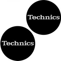 Technics Slipmat Simple 2 Silver on Black