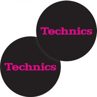 Technics Slipmat Simple 3 Pink on Black