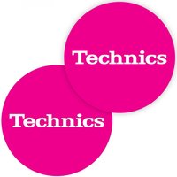 Technics Slipmat Simple 5 White on Pink