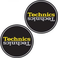Technics Slipmat Duplex 4: Silver/Yellow Mirror on Black