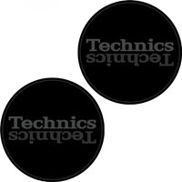 Technics Slipmat Duplex 7: Grey Mirror on Black