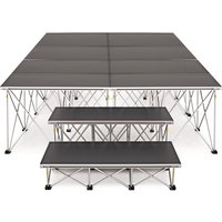 2m x 4m Portable Stage Kit by Gear4music 60cm
