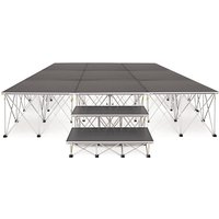 3m x 3m Portable Stage Kit by Gear4music 60cm