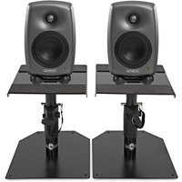 Genelec 8020D Studio Monitors Grey (Pair) with Desktop Stands