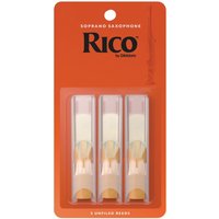 Rico by DAddario Soprano Saxophone Reeds 1.5 (3 Pack)