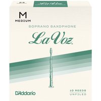 DAddario La Voz Soprano Saxophone Reeds Medium (10 Pack)