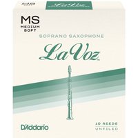 DAddario La Voz Soprano Saxophone Reeds Medium-Soft (10 Pack)