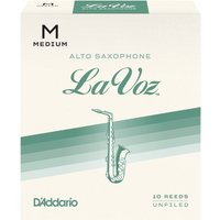 DAddario La Voz Alto Saxophone Reeds Medium (10 Pack)