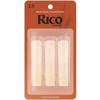 Rico by DAddario Baritone Saxophone Reeds 2.5 (3 Pack)