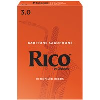 Read more about the article Rico by DAddario Baritone Saxophone Reeds 3 (10 Pack)