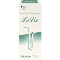 DAddario La Voz Baritone Saxophone Reeds Medium Soft (5 Pack)