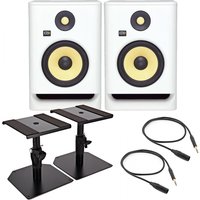 KRK ROKIT RP5 G4 Studio Monitor Bundle White Noise