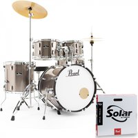 Pearl Roadshow 5pc Fusion Drum Kit w/Sabian Cymbals Bronze Metallic