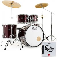 Read more about the article Pearl Roadshow 5pc USA Fusion Kit w/3 Sabian Cymbals Red Wine