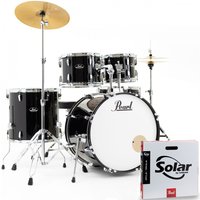 Pearl Roadshow 5pc USA Fusion Drum Kit w/Sabian Cymbals Jet Black