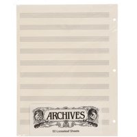 DAddario Looseleaf Manuscript Paper 10 Stave 50 Pages