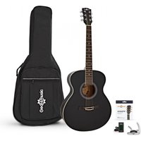 Student Acoustic Guitar by Gear4music + Accessory Pack Black