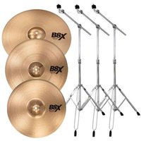 Sabian B8X Crash Set with Stands